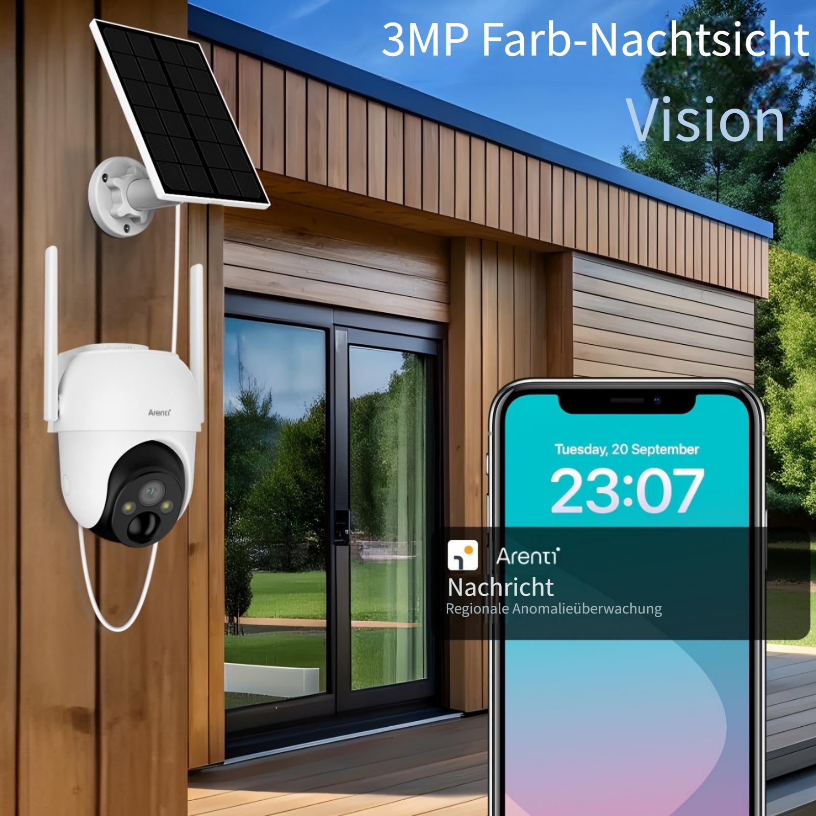 P Outdoor PTZ-Kamera, 5200mAh für Zuhause und unterwegs – Detailansicht 13