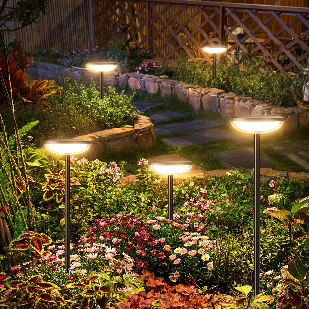 / Pack Solar Gartenleuchten, 78,74 cm für Garten und Terrasse – Detailansicht 8