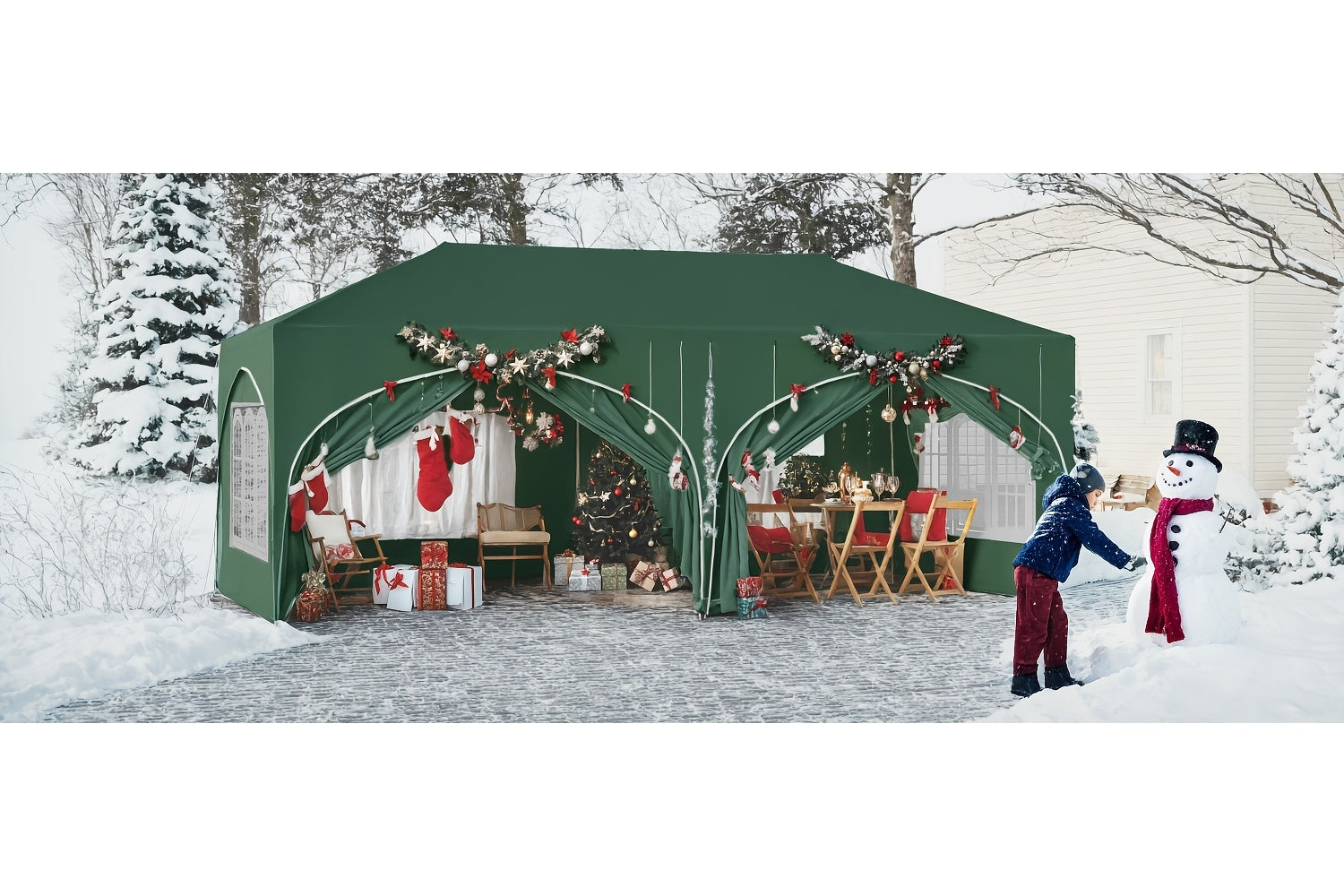 Pavillon, wasserdicht für Garten und Terrasse – Detailansicht 13