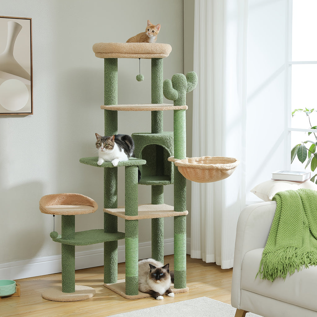 Pawz Road Cactus Katzenbaum Turm, 150 cm für Haustiere und Zuhause – Hauptansicht