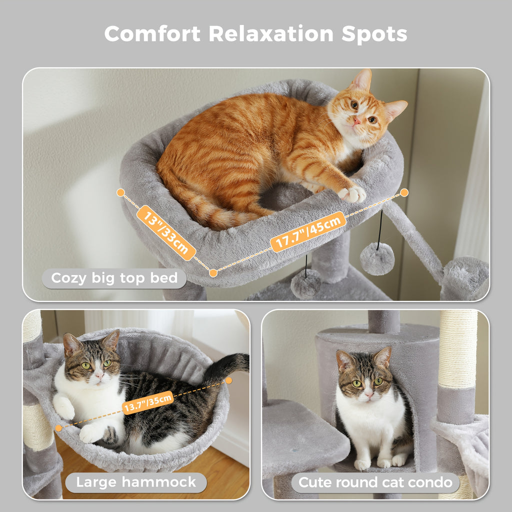 Pawz Road Cactus Katzenbaum Turm, 150 cm für Haustiere und Zuhause – Detailansicht 9