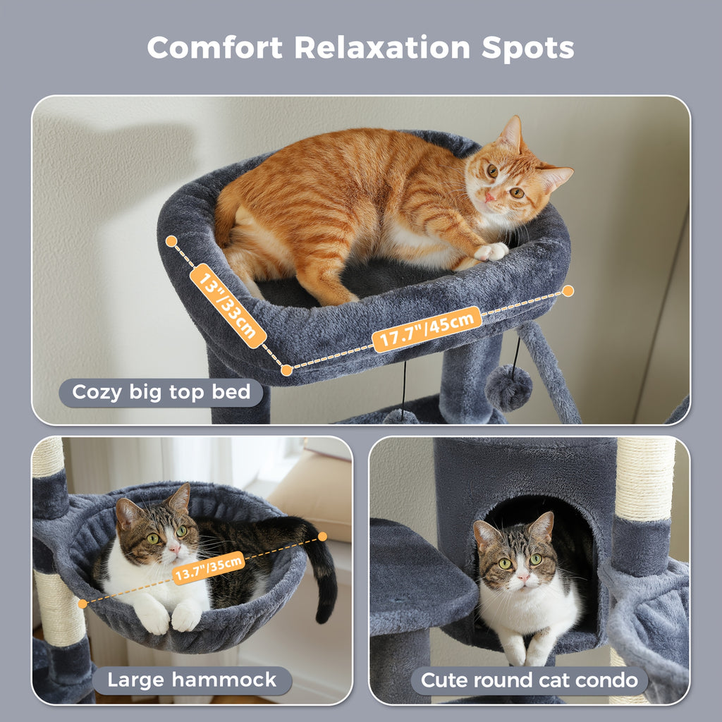 Pawz Road Cactus Katzenbaum Turm, 150 cm für Haustiere und Zuhause – Detailansicht 11