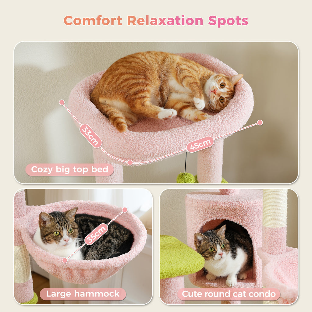 Pawz Road Cactus Katzenbaum Turm, 150 cm für Haustiere und Zuhause – Detailansicht 13