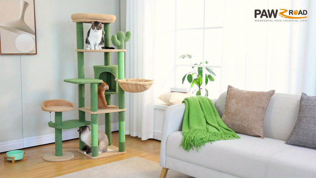 Pawz Road Cactus Katzenbaum Turm, 150 cm für Haustiere und Zuhause – Detailansicht 15