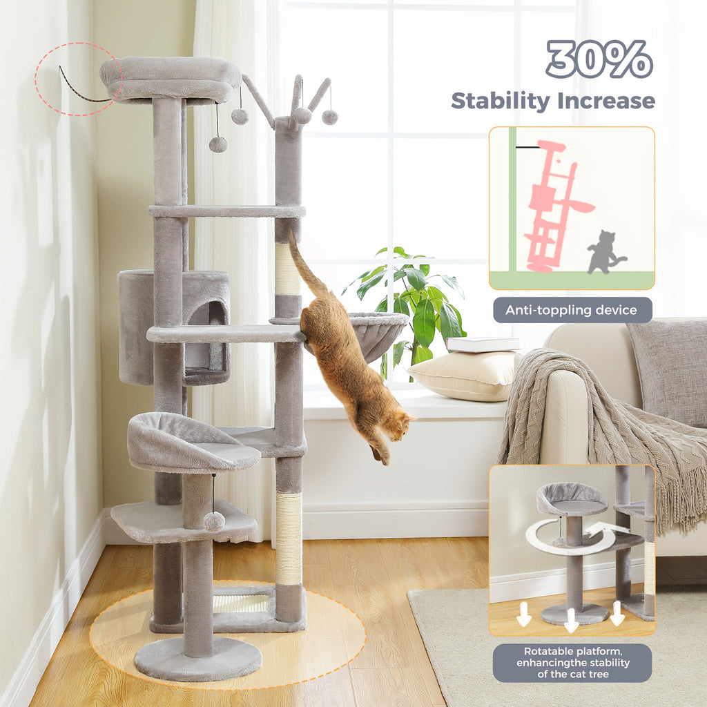 Pawz Road Cactus Katzenbaum Turm, 150 cm für Haustiere und Zuhause – Detailansicht 22