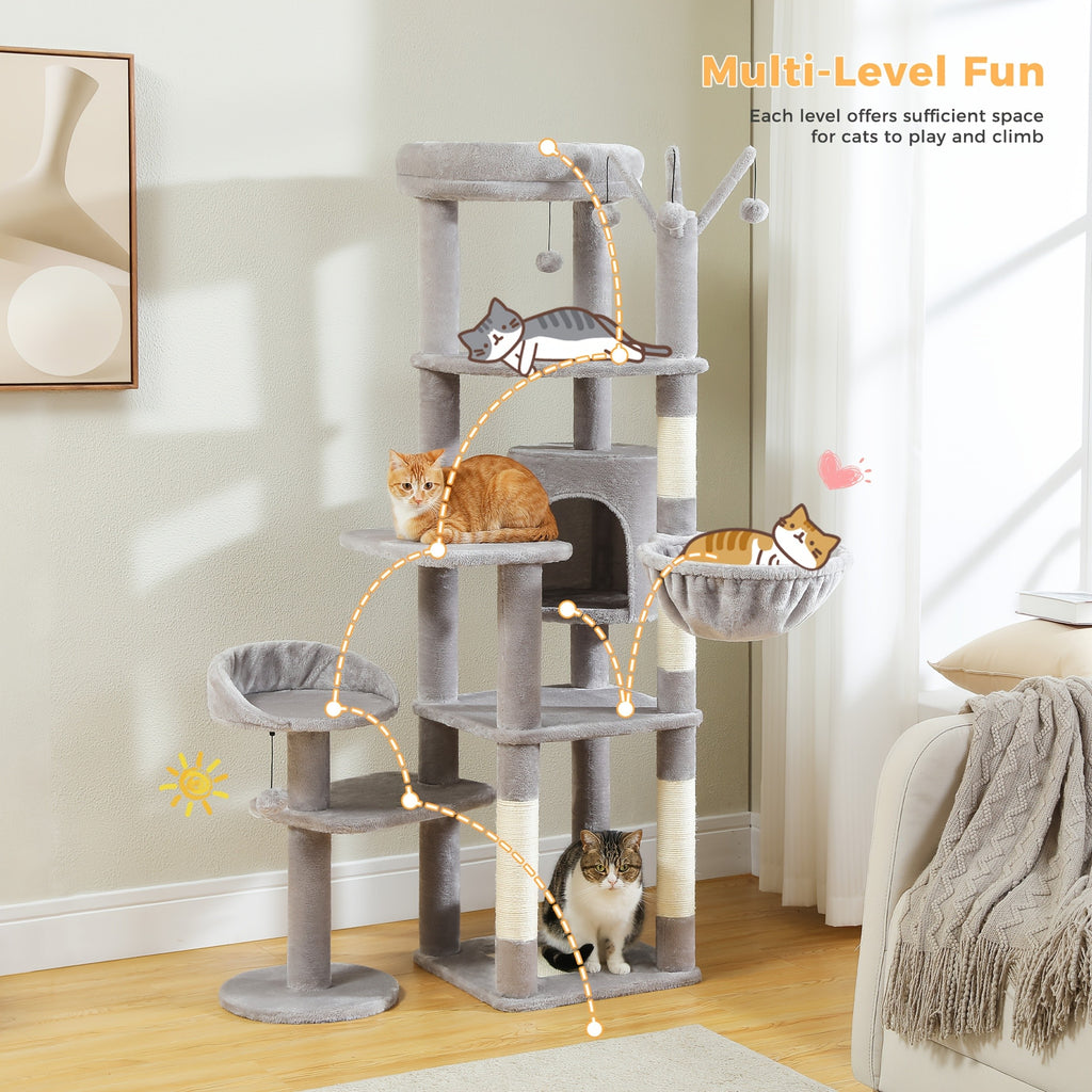 Pawz Road Cactus Katzenbaum Turm, 150 cm für Haustiere und Zuhause – Detailansicht 32
