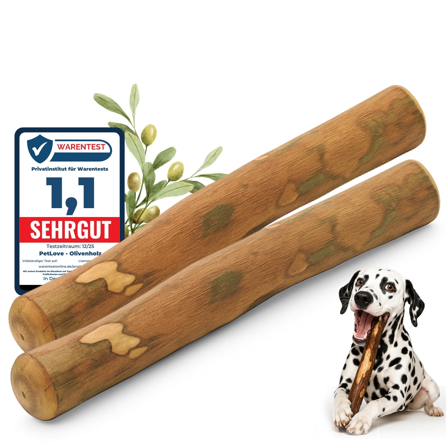 PetLove Olivenholz 2er-Pack, S Mit Olivenöl für Haustiere und Zuhause – Detailansicht 10