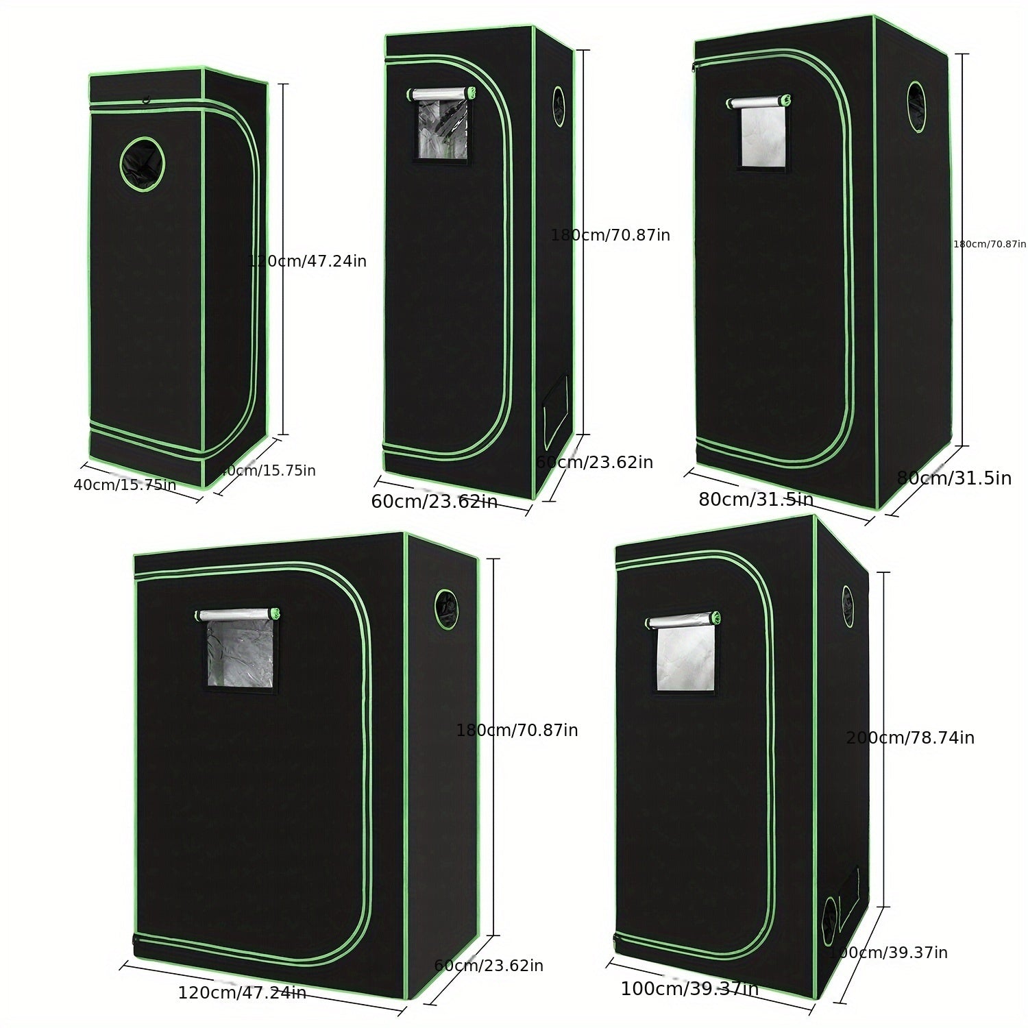 Pflanzen, wasserdicht für Pflanzen Lichtdicht und Wasserdicht Kulturzelt Indoor Growbox – Detailansicht 5