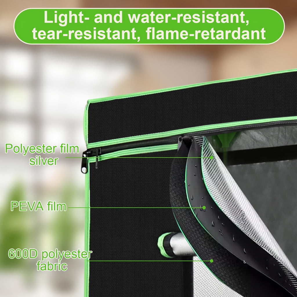 Pflanzen, wasserdicht für Pflanzen Lichtdicht und Wasserdicht Kulturzelt Indoor Growbox – Detailansicht 11