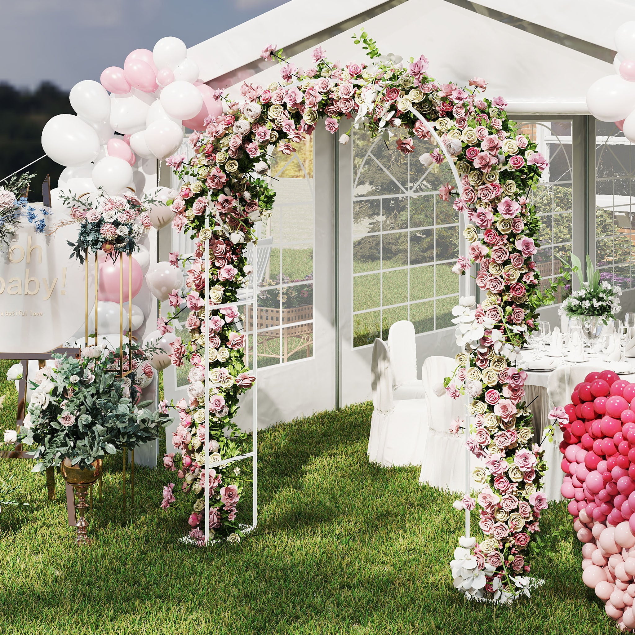 Pflanzenständer, Metall für Garten und Terrasse – Detailansicht 8