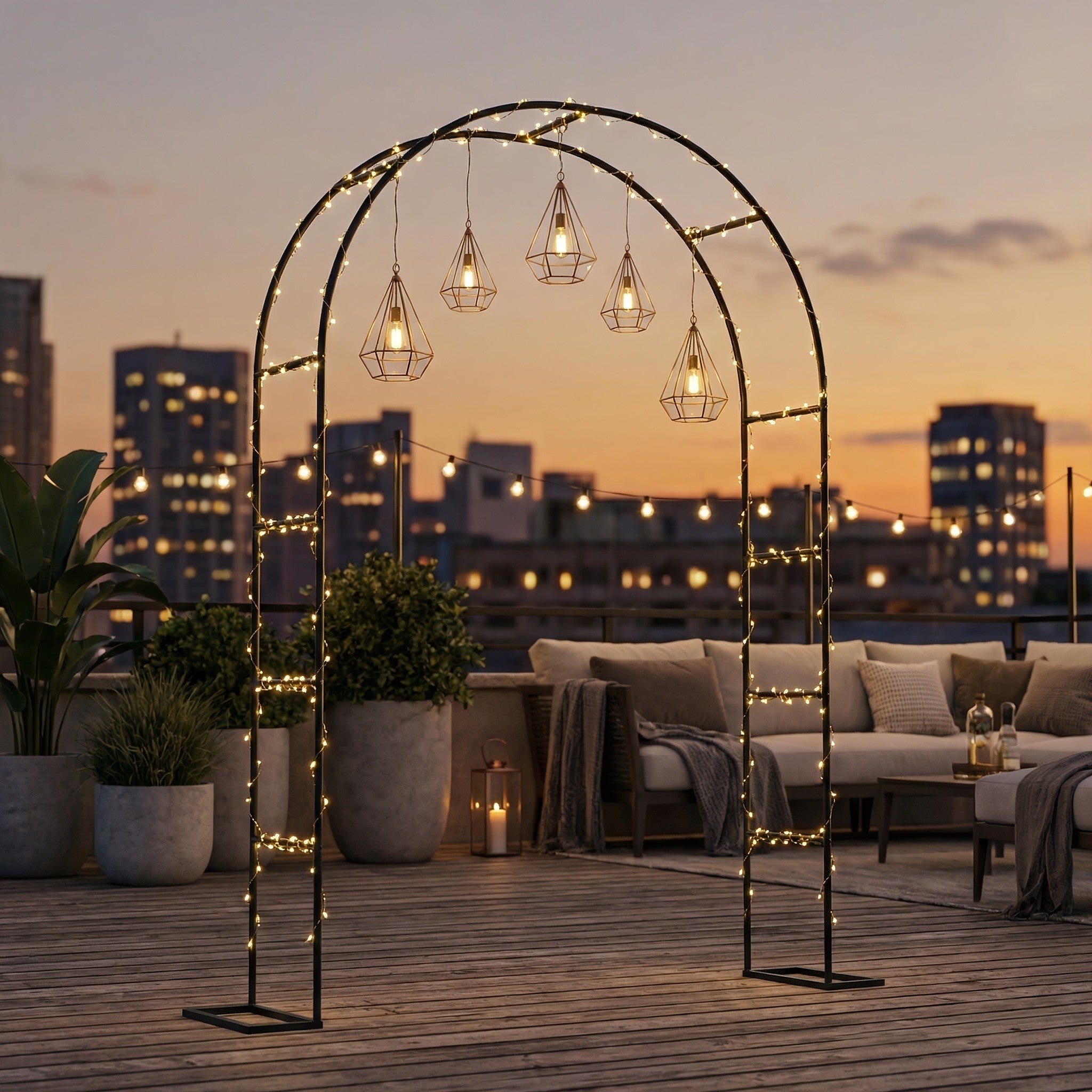 Pflanzenständer, Metall für Garten und Terrasse – Detailansicht 14