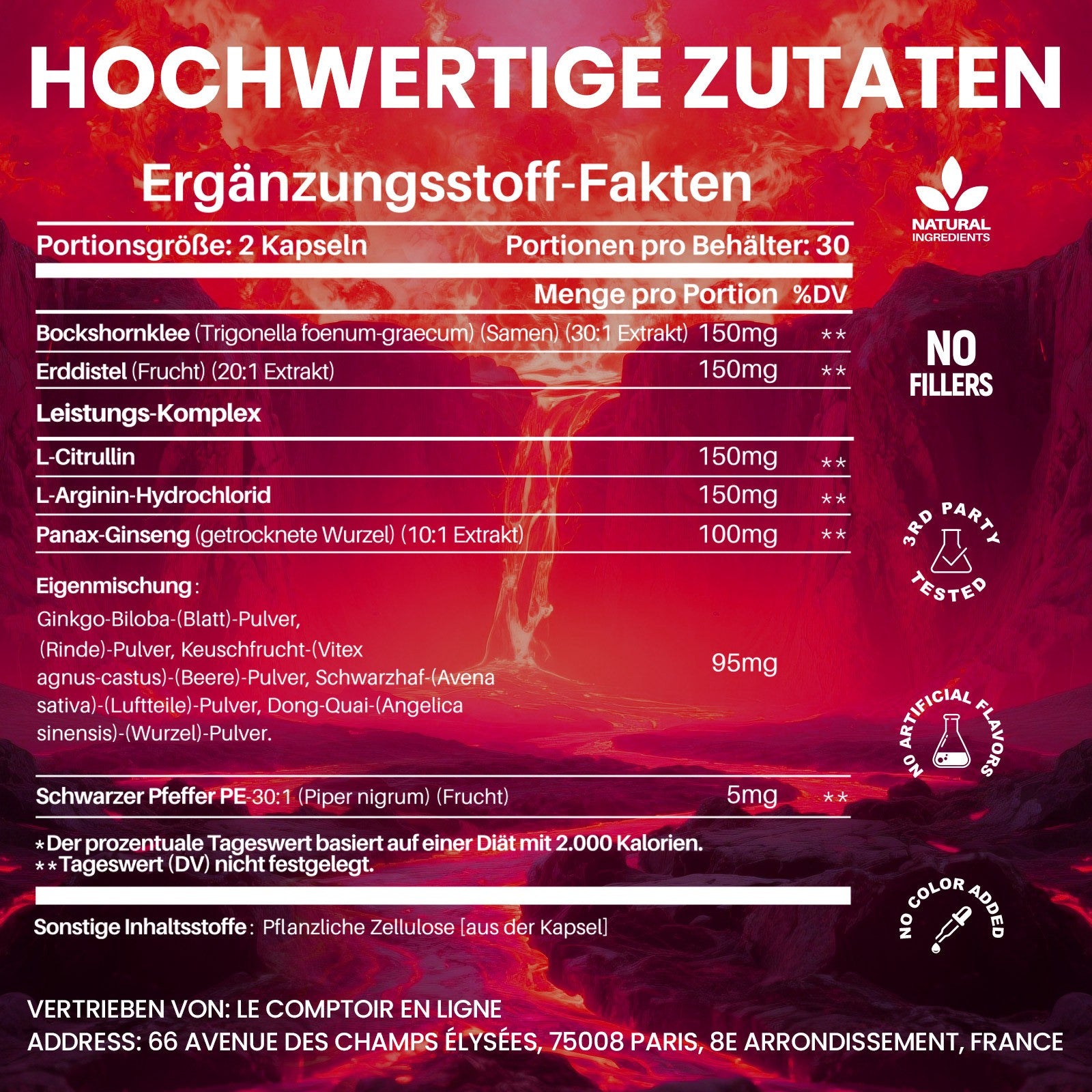 Pflanzliches Nahrungsergänzungsmittel, 2 Stück für Männer und Pflege zu Hause – Detailansicht 9