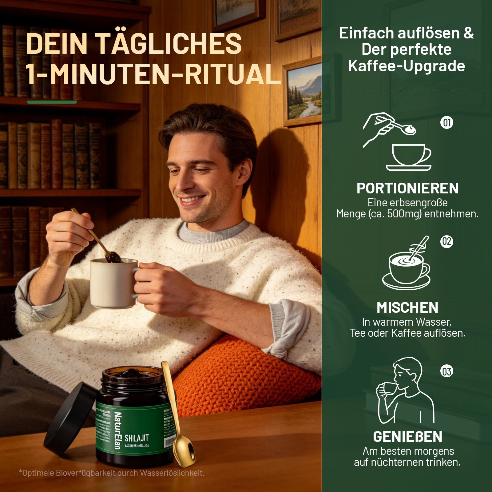 Pflanzliches Nahrungsergänzungsmittel, 35g für Alltag und Pflege zu Hause – Detailansicht 5