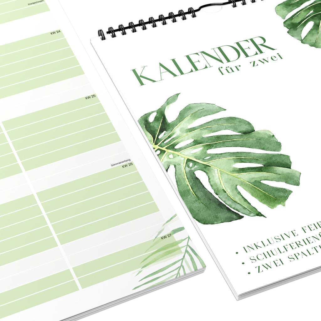 Planer für Zwei (Wandkalender, Monstera für Alltag und Zuhause – Detailansicht 5