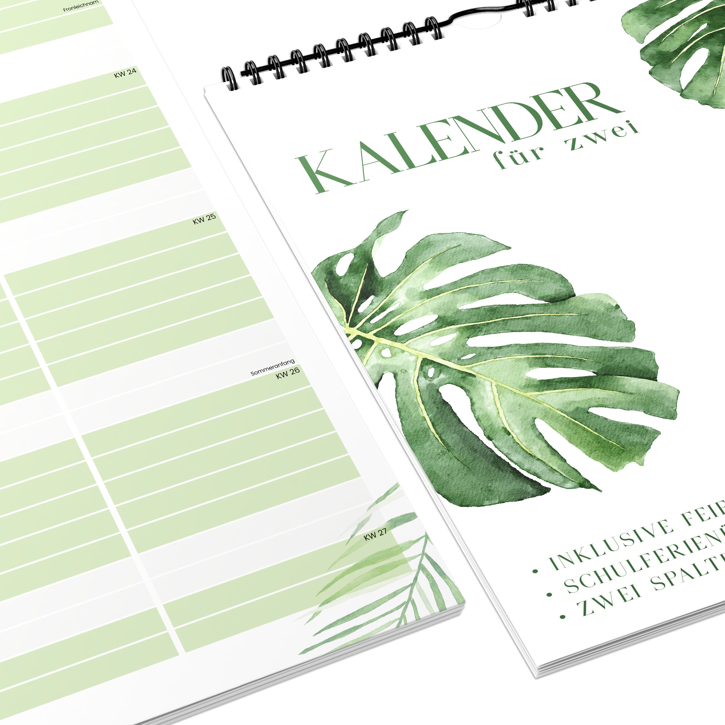 Planer für Zwei (Wandkalender, Monstera für Alltag und Zuhause – Detailansicht 5