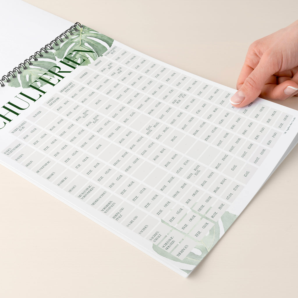 Planer für Zwei (Wandkalender, Monstera für Alltag und Zuhause – Detailansicht 6