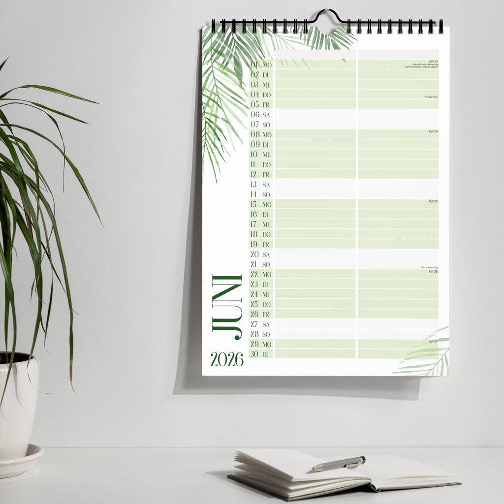 Planer für Zwei (Wandkalender, Monstera für Alltag und Zuhause – Detailansicht 8