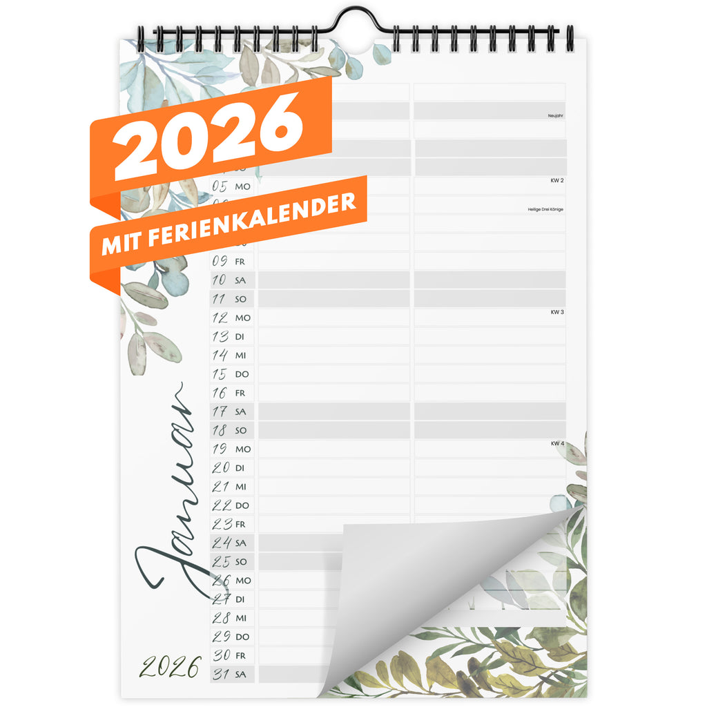 Planer für Zwei (Wandkalender, Monstera für Alltag und Zuhause – Detailansicht 10