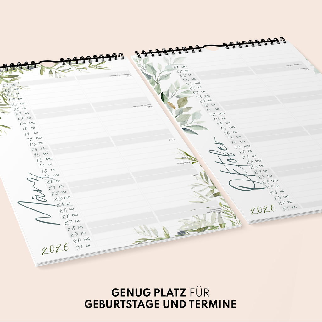 Planer für Zwei (Wandkalender, Monstera für Alltag und Zuhause – Detailansicht 14