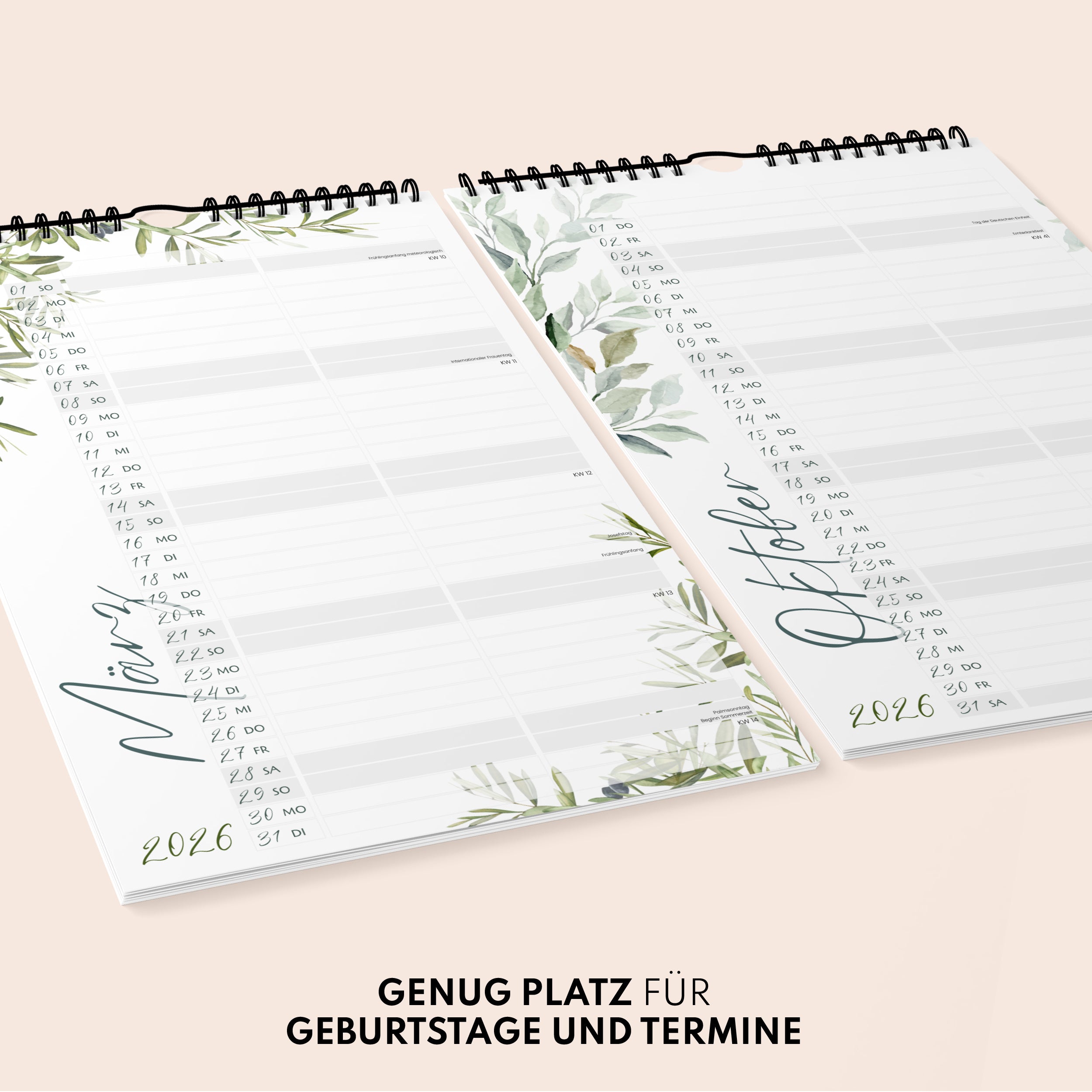 Planer für Zwei (Wandkalender, Monstera für Alltag und Zuhause – Detailansicht 14
