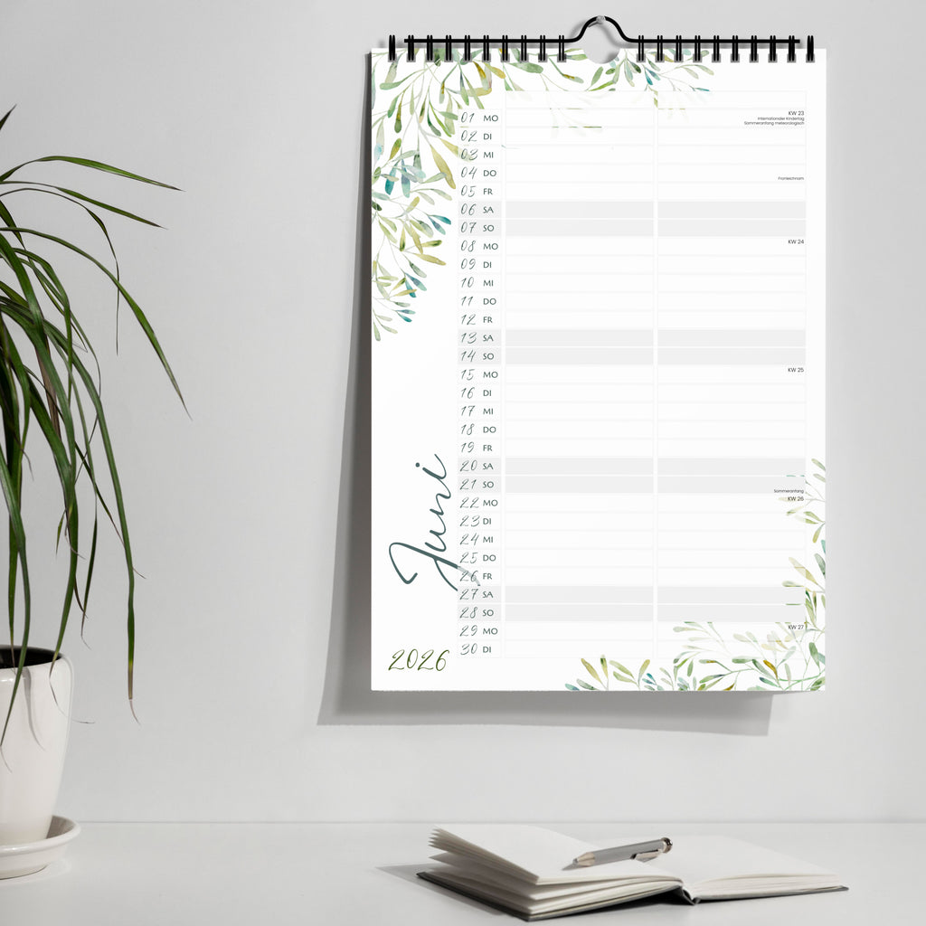 Planer für Zwei (Wandkalender, Monstera für Alltag und Zuhause – Detailansicht 17