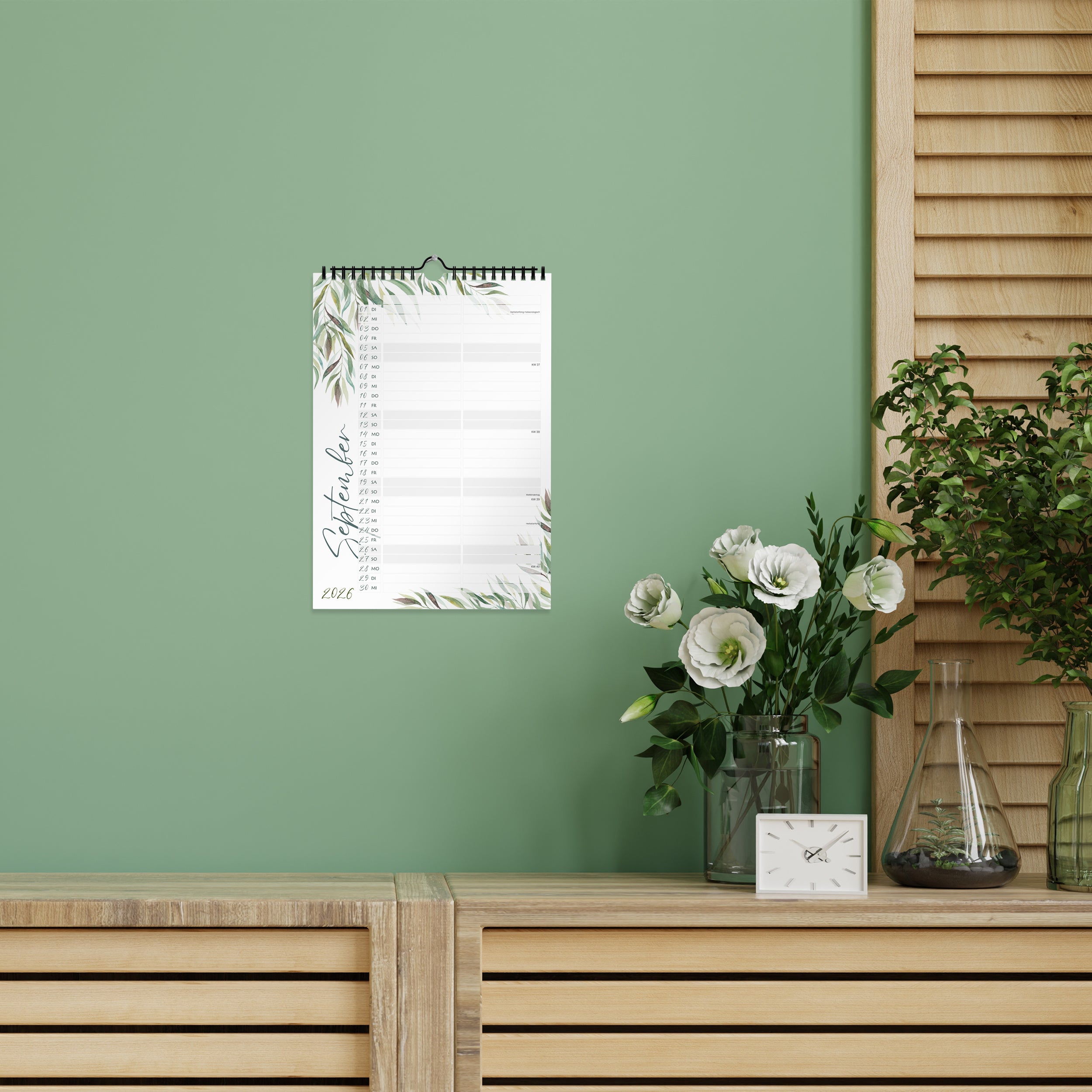 Planer für Zwei (Wandkalender, Monstera für Alltag und Zuhause – Detailansicht 18