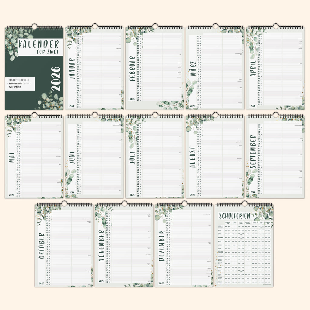 Planer für Zwei (Wandkalender, Monstera für Alltag und Zuhause – Detailansicht 25