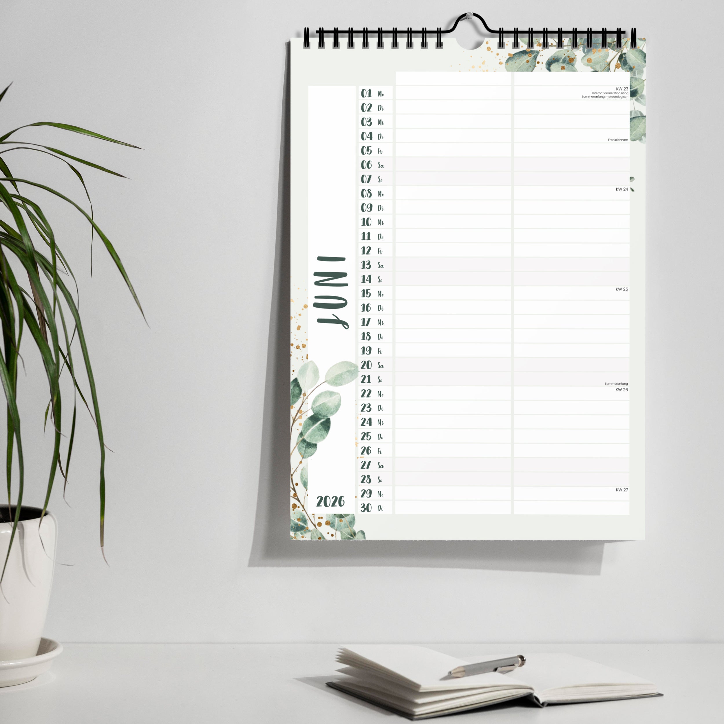 Planer für Zwei (Wandkalender, Monstera für Alltag und Zuhause – Detailansicht 26