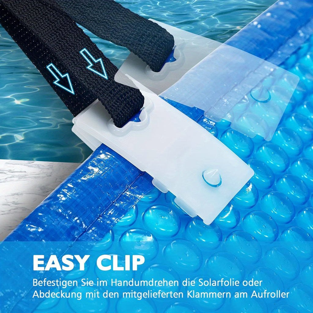 Pool Reel, Weiss für Pool-Planen und feste Montage – Detailansicht 3