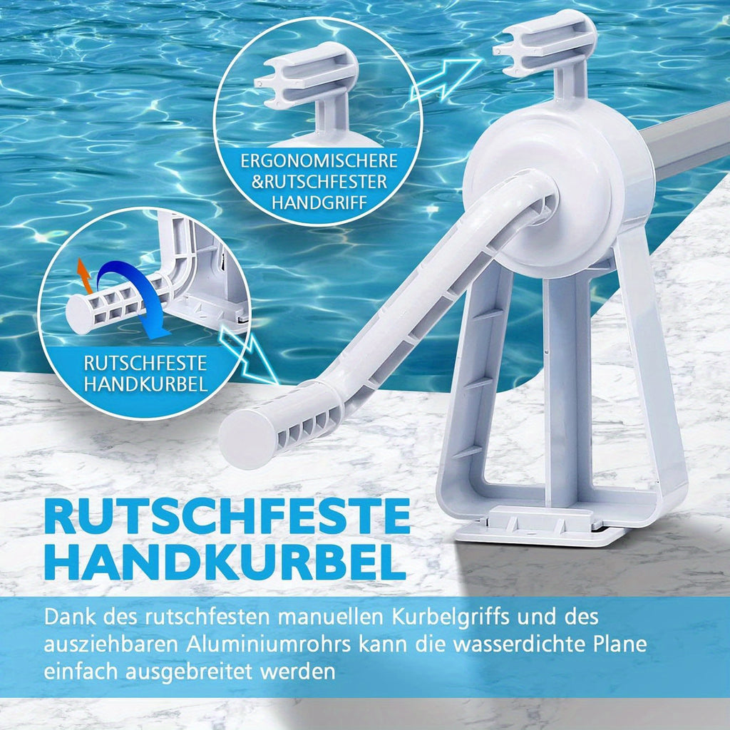 Pool Reel, Weiss für Pool-Planen und feste Montage – Detailansicht 8