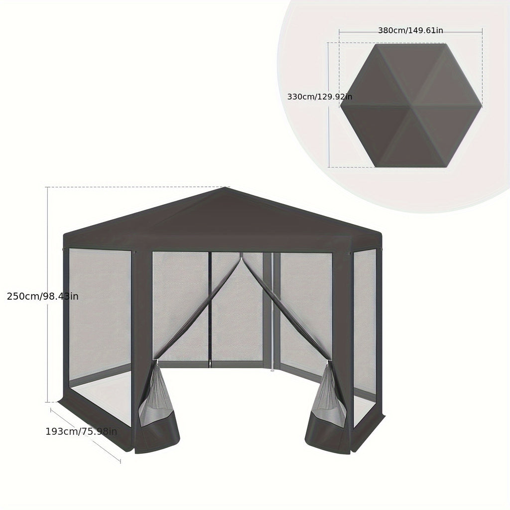 Pop-up-Gartenpavillon, 1 Stück für Garten und Terrasse – Detailansicht 7