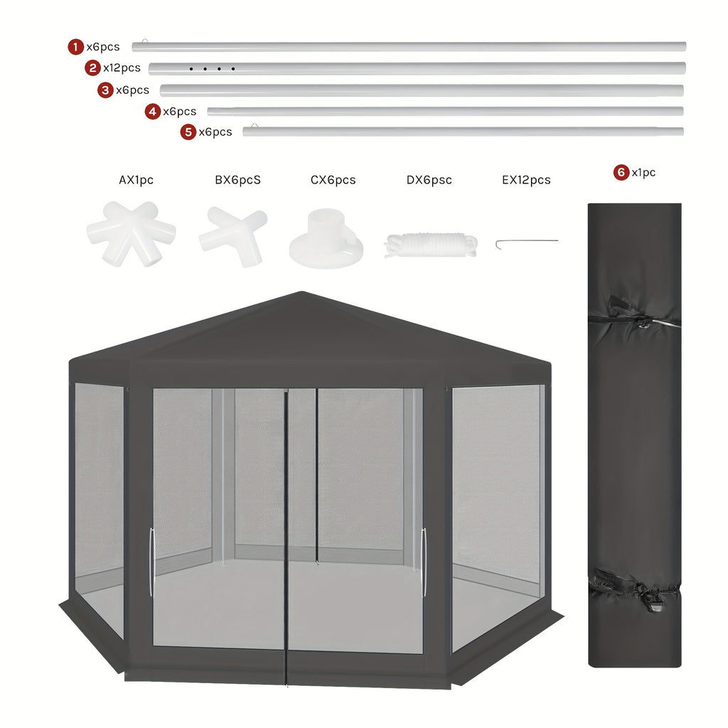 Pop-up-Gartenpavillon, 1 Stück für Garten und Terrasse – Detailansicht 14