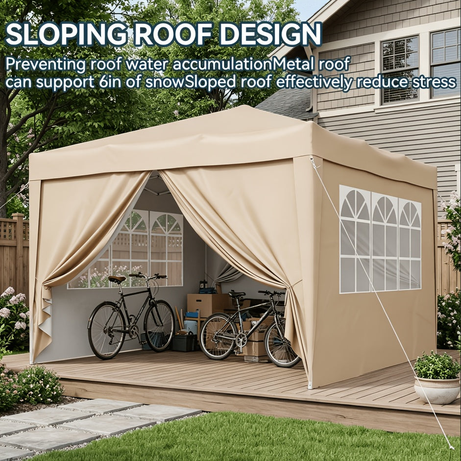 Pop-up-Gartenpavillon, 3 x 3 m für Garten und Terrasse – Detailansicht 5