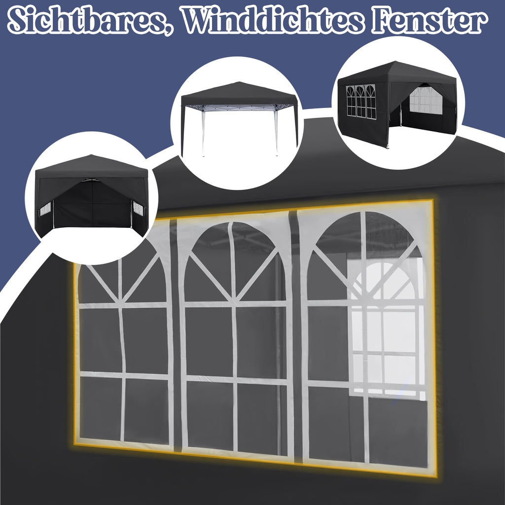 Pop-up-Gartenpavillon, 3 x 3 m für Garten und Terrasse – Detailansicht 12