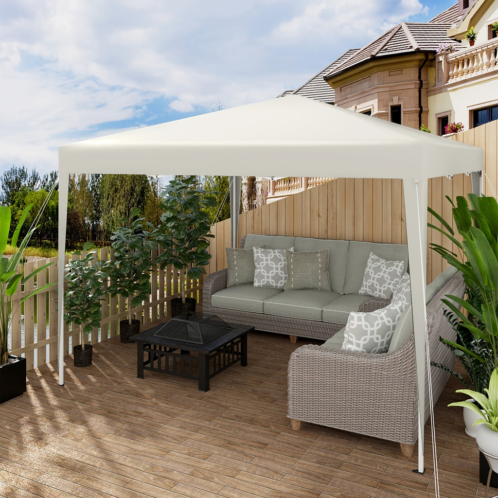 Pop-up-Gartenpavillon, Beige für Terrasse – Hauptansicht