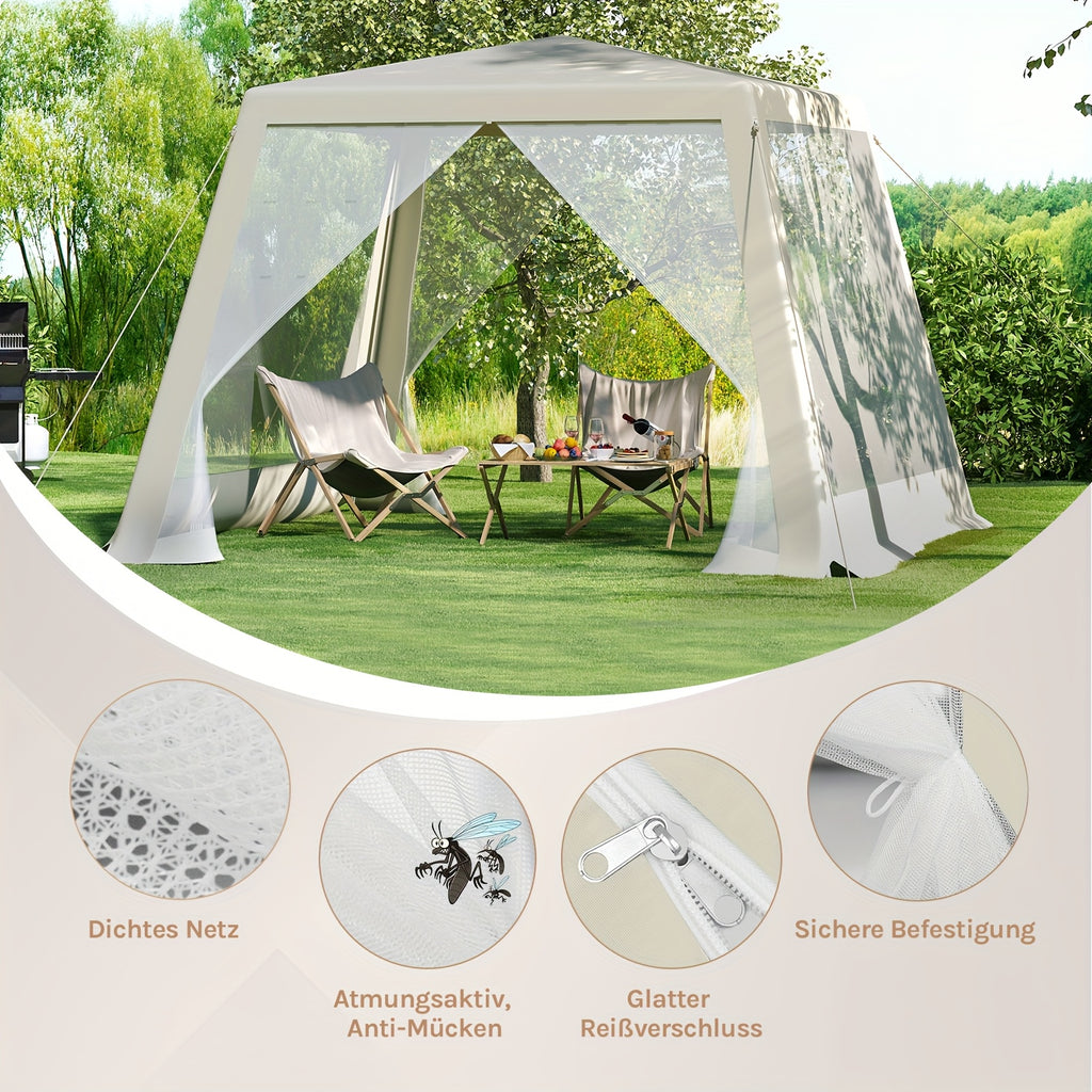 Pop-up-Gartenpavillon, Metall für Garten und Terrasse – Hauptansicht