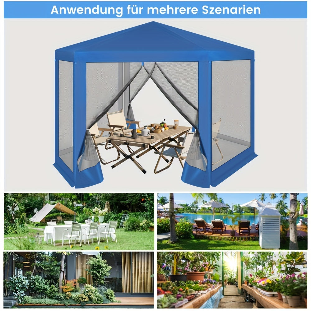 Pop-up-Gartenpavillon, Metall für Garten und Terrasse – Detailansicht 6