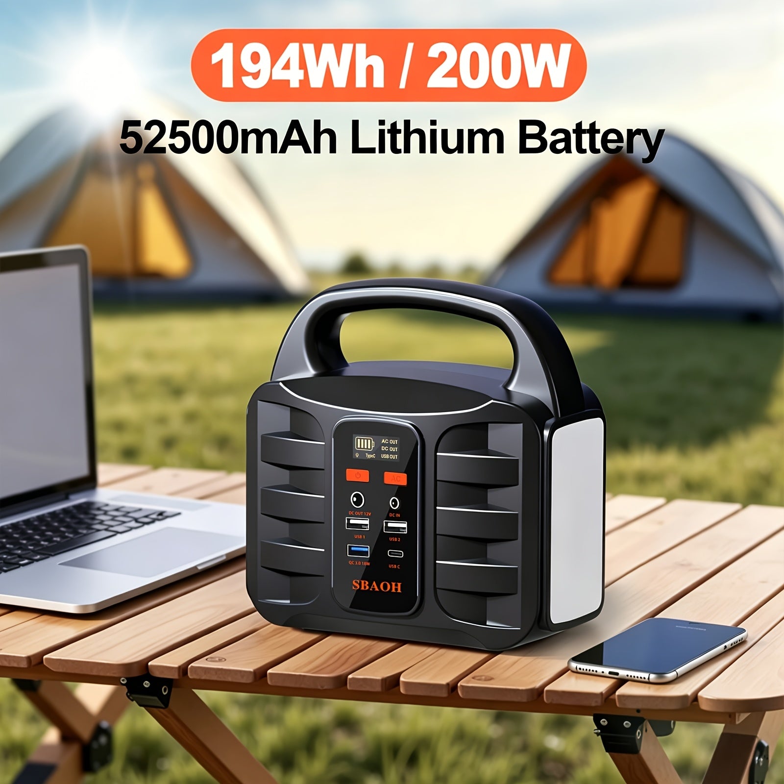 Power Stations, 150W für Camping und Reisen – Detailansicht 5