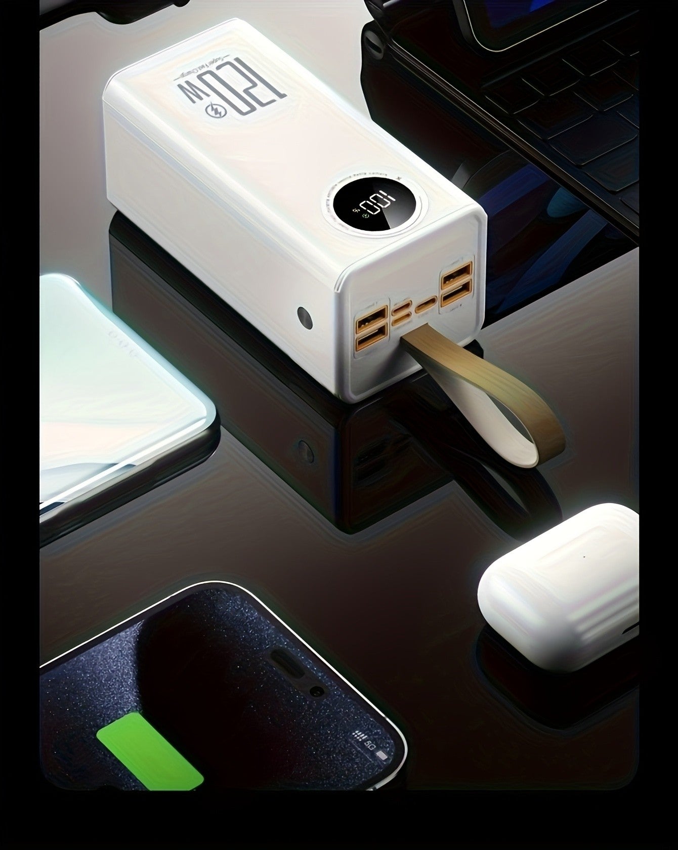 Powerbank, 100000mAh für Camping und Reisen – Detailansicht 22