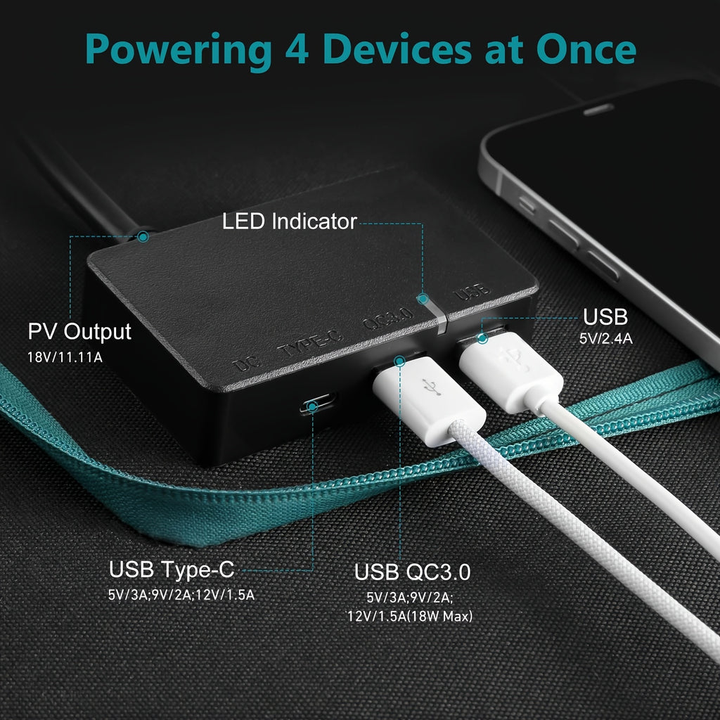 Powerbank, 100W für Camping – Detailansicht 11