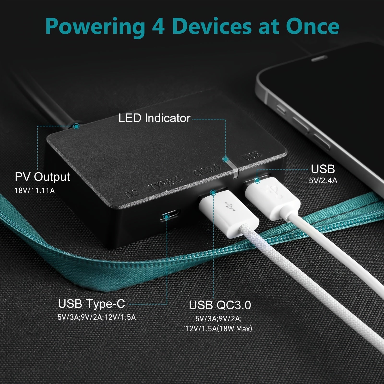 Powerbank, 100W für Camping – Detailansicht 11