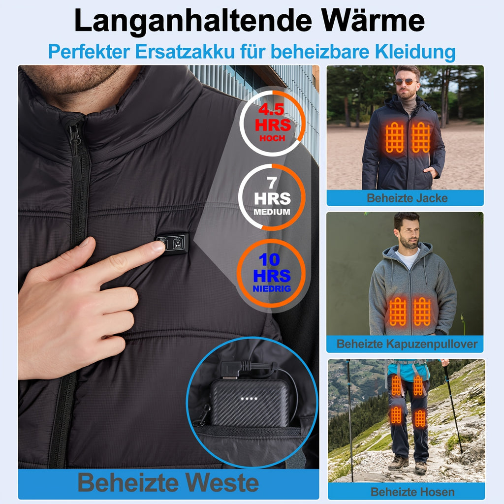 Powerbank, 12000mAh für beheizte Weste - 5V 2 und beheizte Jacke – Detailansicht 4