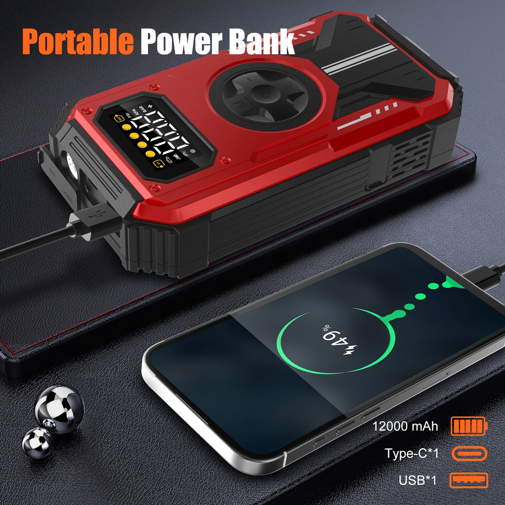 Powerbank, 12000mAh für Fahrzeug und unterwegs – Detailansicht 7