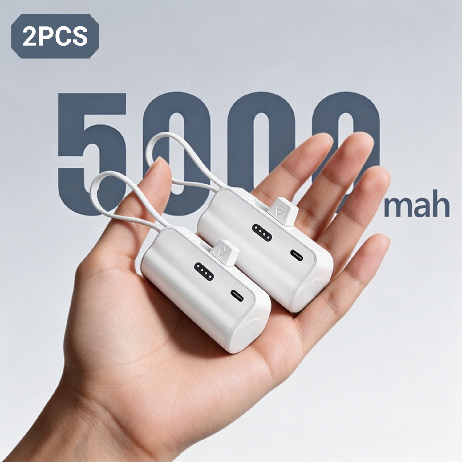 Powerbank, 2 Stück für Reisen und Camping – Detailansicht 2