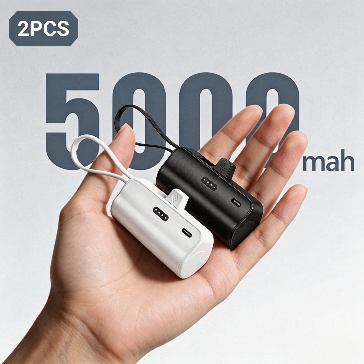Powerbank, 2 Stück für Reisen und Camping – Detailansicht 3