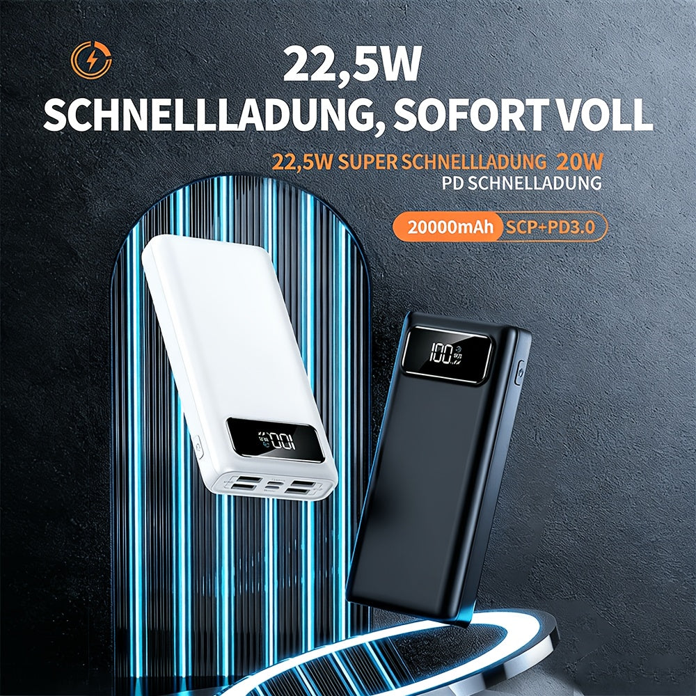 Powerbank, 20.000 mAh für Alltag und Zuhause – Hauptansicht