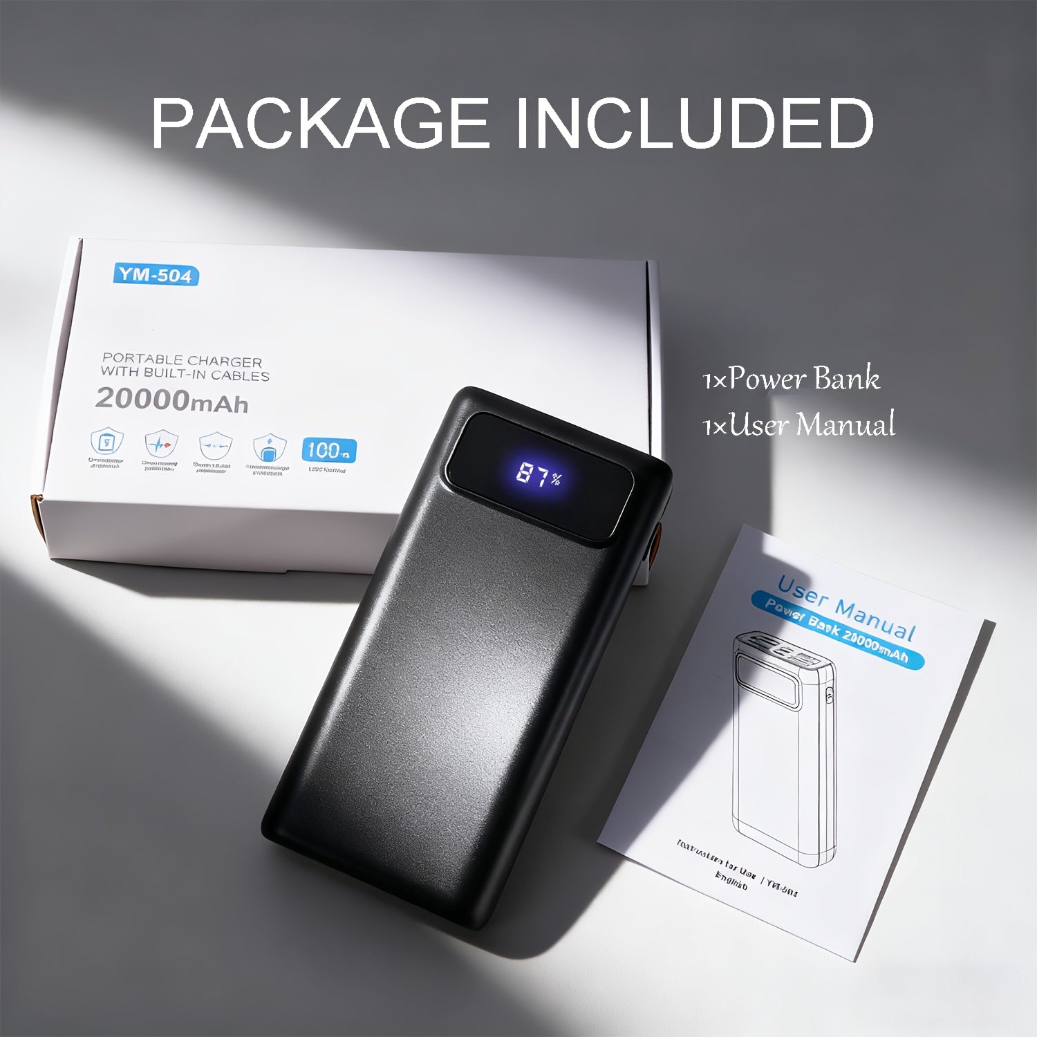Powerbank, 20.000 mAh für Alltag und Zuhause – Detailansicht 10