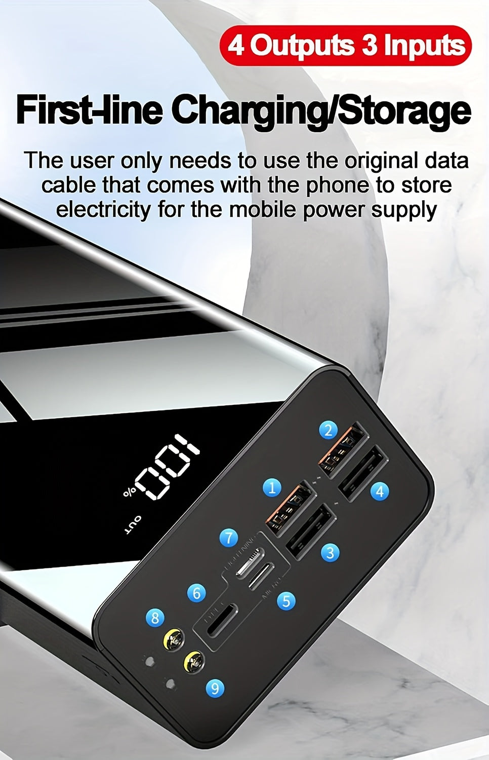 Powerbank, 22.5W für Camping – Detailansicht 20