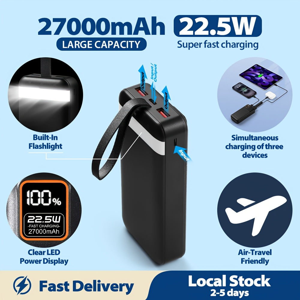 Powerbank, 22,5W für Camping und iPhone – Hauptansicht