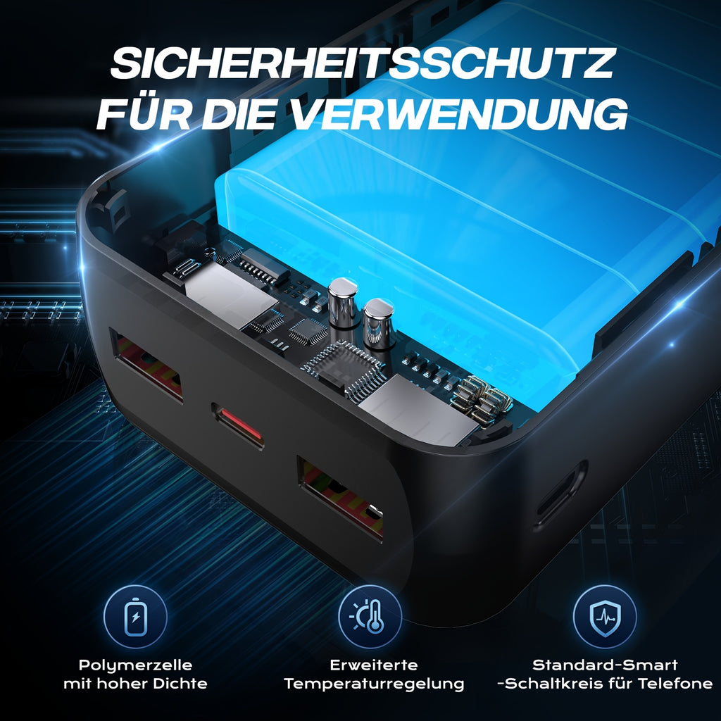 Powerbank, 3 Eingänge 3 Ausgänge für Alltag und Zuhause – Detailansicht 6